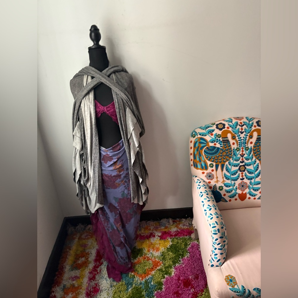 Free People Intimates Open Front Waterfall Ruffle Robe - Picture 3 of 6